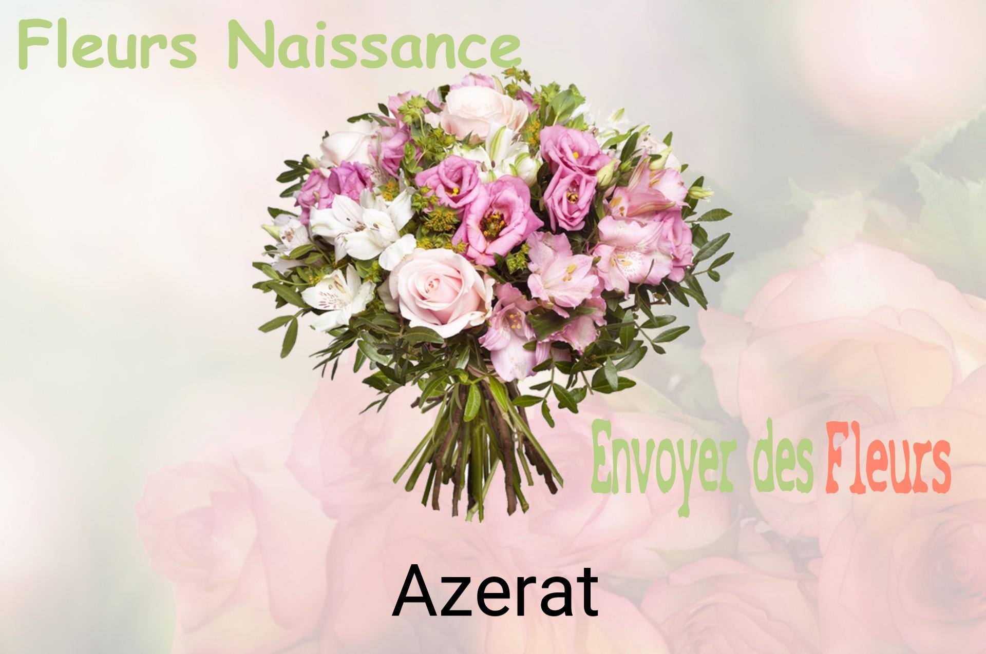 Bouquet de fleurs de naissance livré à Azerat